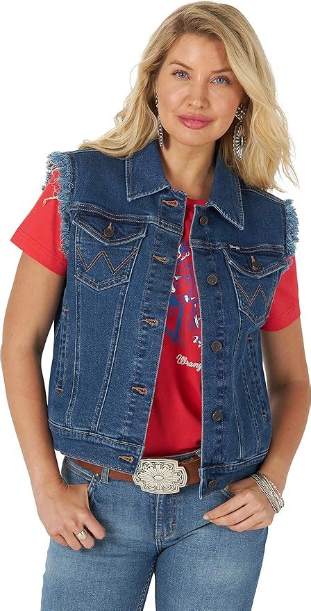 jean jacket vest amazon